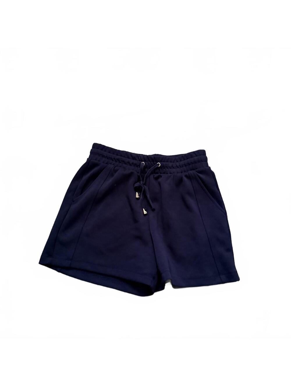 Elie Tahari Navy Blue Drawstring Shorts Size Small